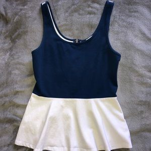 Peplum tank top